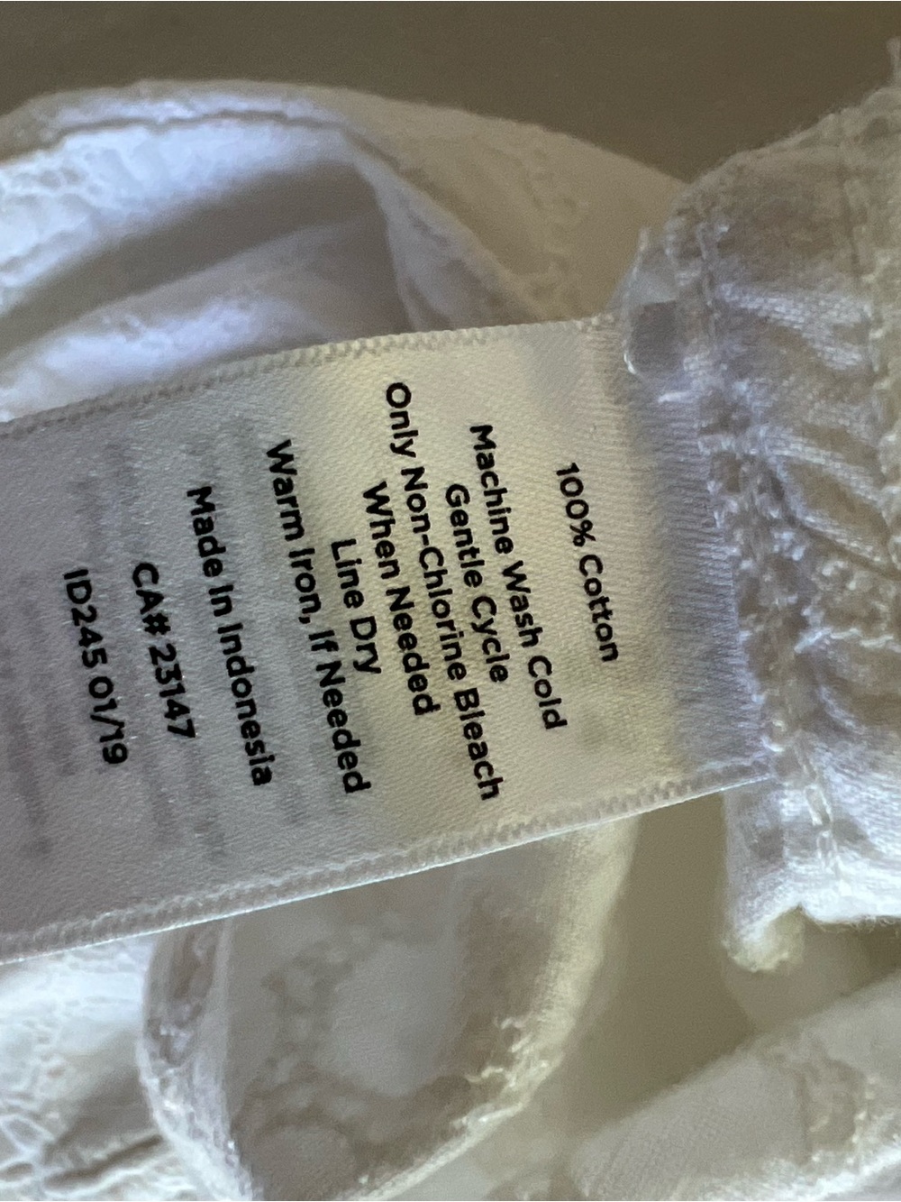 Talbots White Textured Button-Front Jean Jacket - Picture 7 of 8